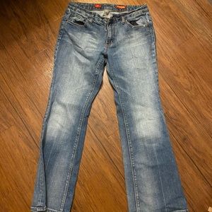 light wash express bootcut jeans
